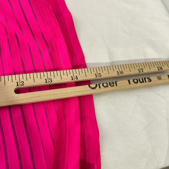 Spalding Women's L Hot Pink Striped Active Tennis Skirt Skort Size Large - Picture 9 of 10